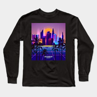 Los Angeles Synth City Long Sleeve T-Shirt